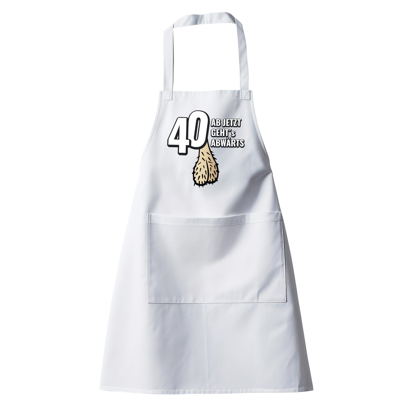 40 ab jetzt gehts abwärts - Lustig - Geburtstag Schürze - Fulima