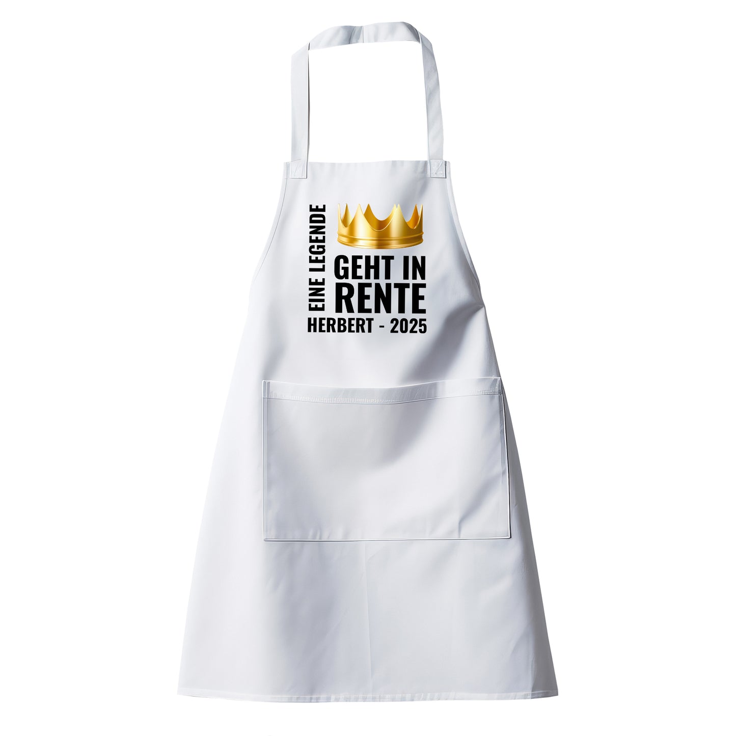 Rentner Grill- Kochschürze - Eine Legende geht in Rente - Goldene Krone mit Namen - Rente Geschenk - Fulima
