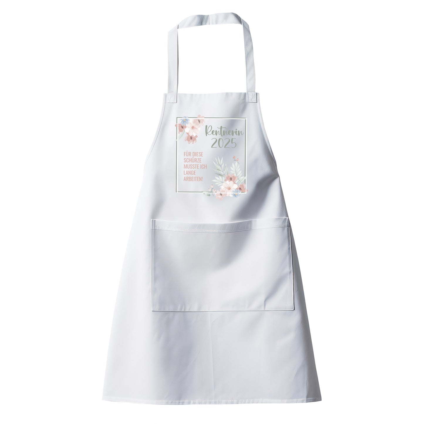 Rentner Grill- Kochschürze - Für diese Schürze musste ich lange arbeiten - Blumenmuster - Fulima