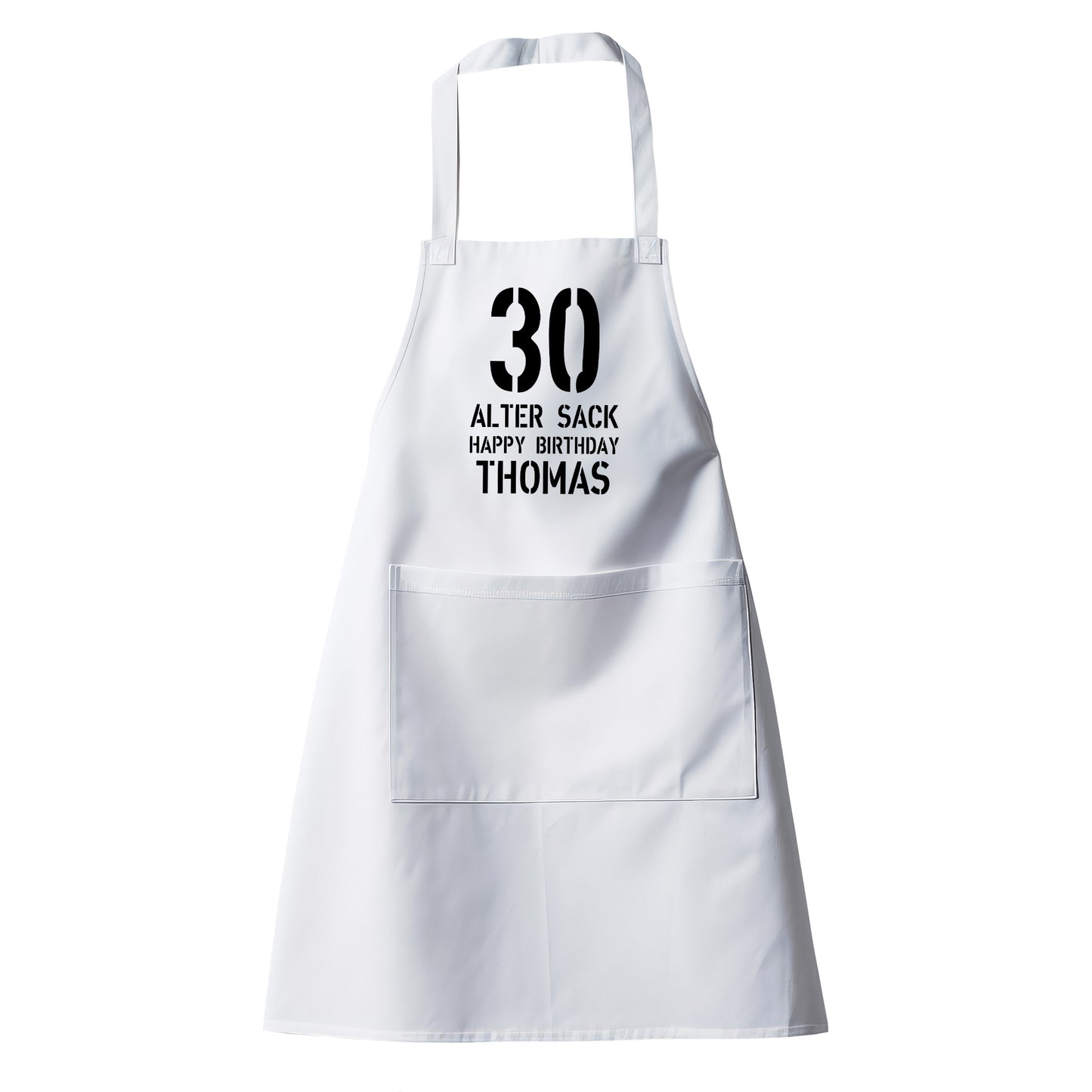 30 Alter Sack Happy Birthday mit Namen - Geburtstag Schürze - Fulima