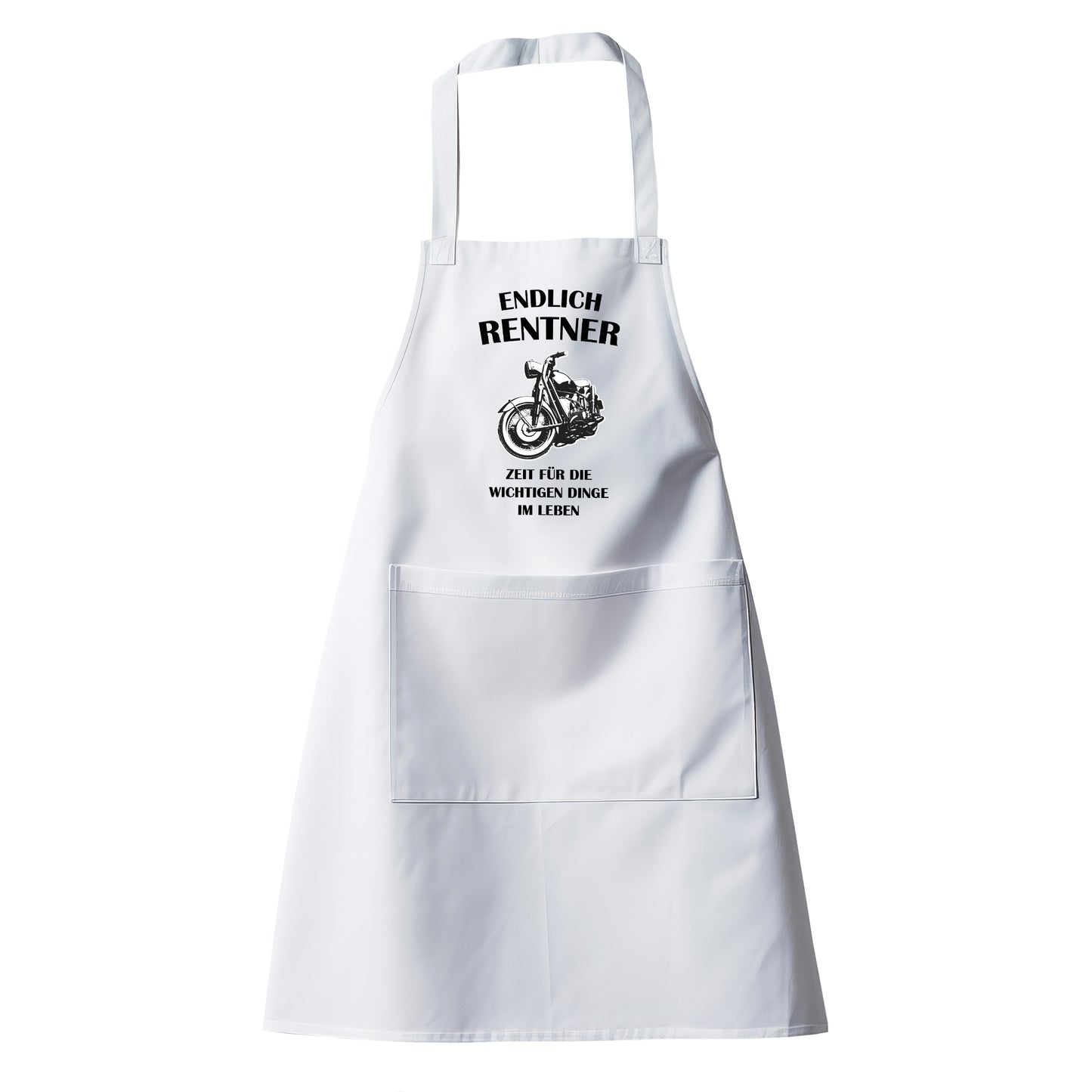 Rentner Grill- Kochschürze - Endlich Renter - Motorrad - Zeit für die wichtigen Dinge im Leben - Rente Geschenk - Fulima