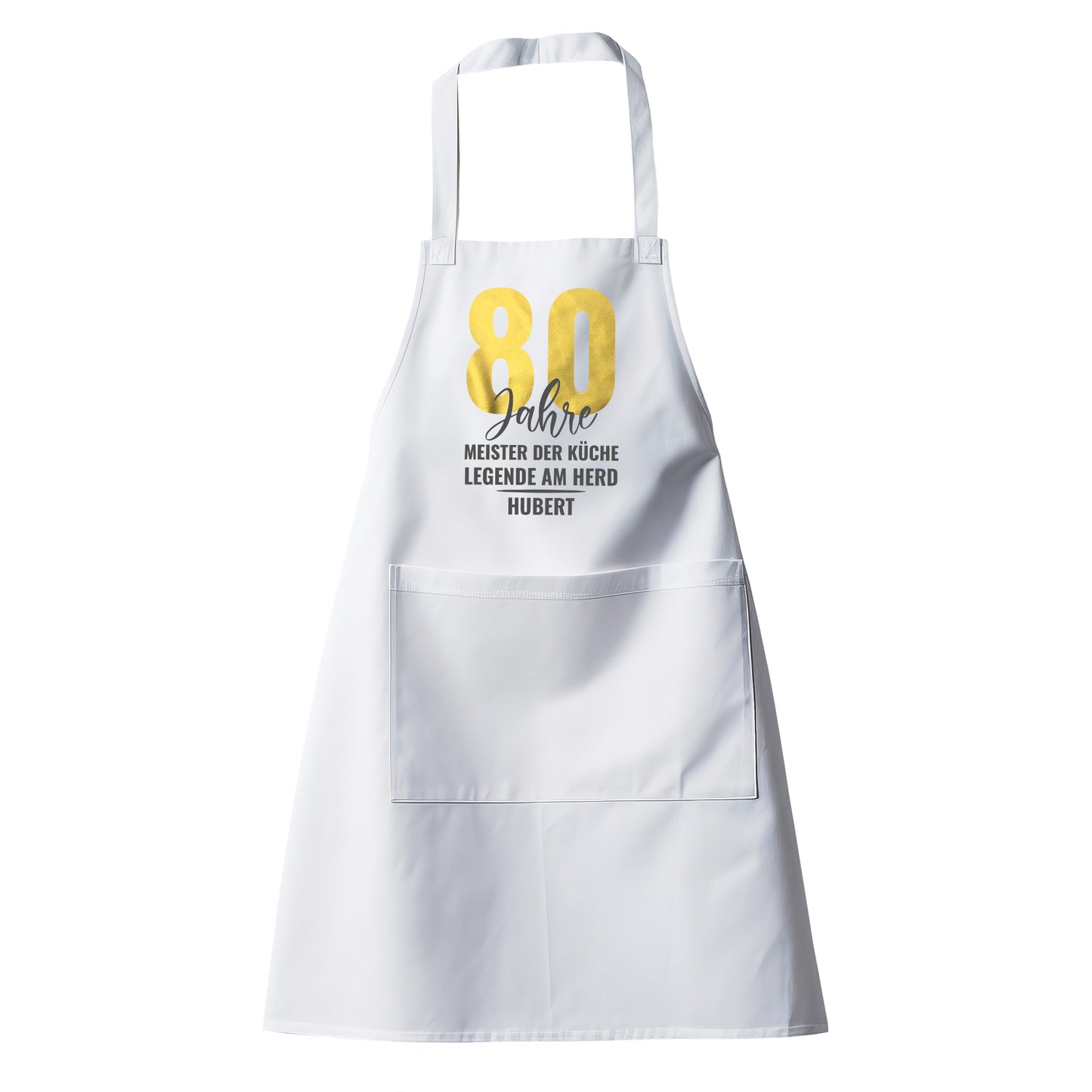 80 Jahre Meister der Küche Legende am Herd - Schürze mit Namen - Fulima