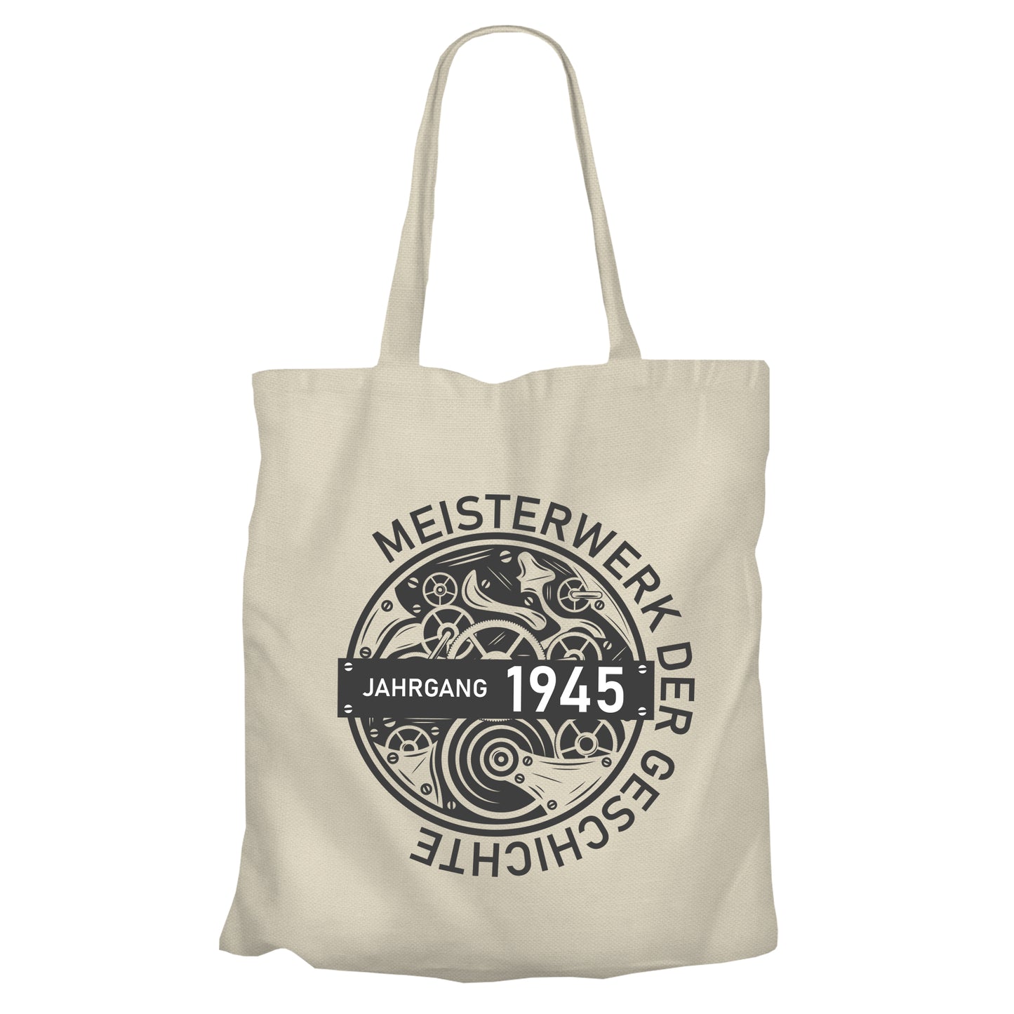 Jahrgang 1945 Meisterwerk der Geschichte - Geburtstag - Einkaufstasche Beige - FULiMA®