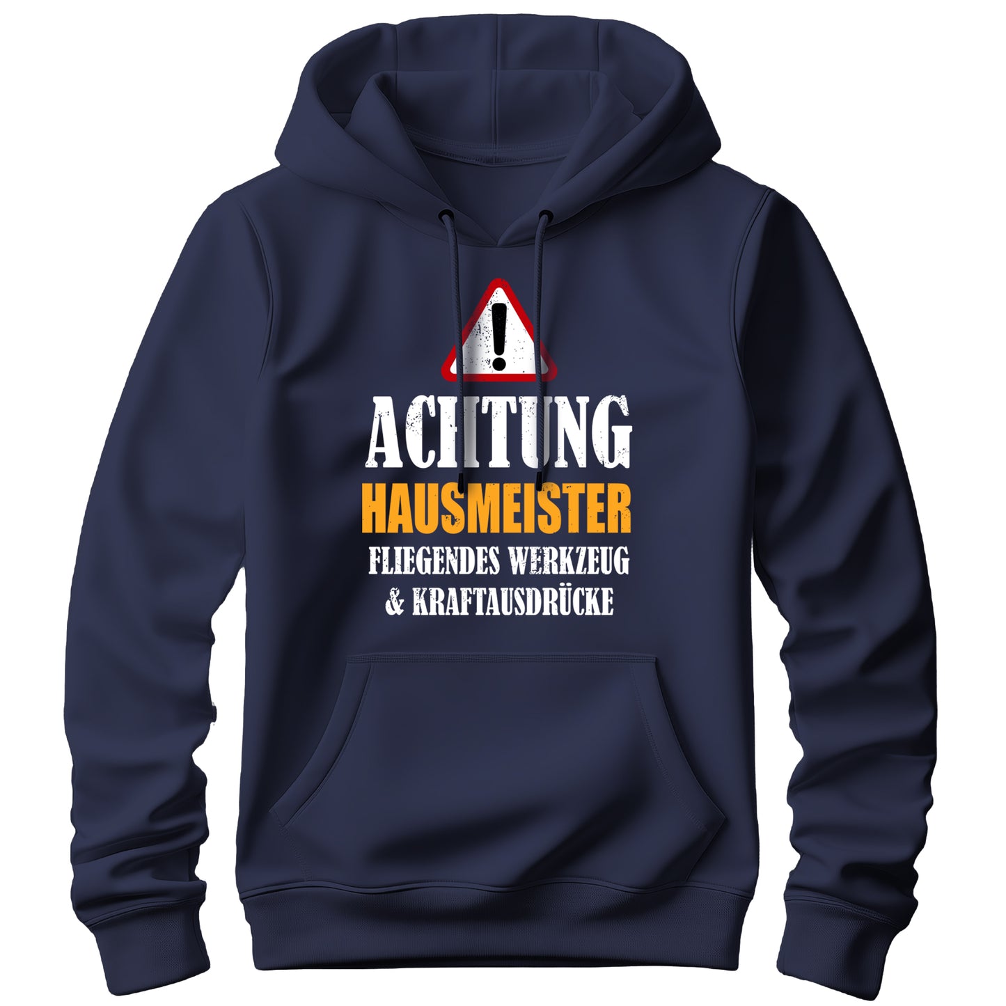 Achtung Hausmeister - Kraftausdrücke - Hoodie Navy - FULiMA®