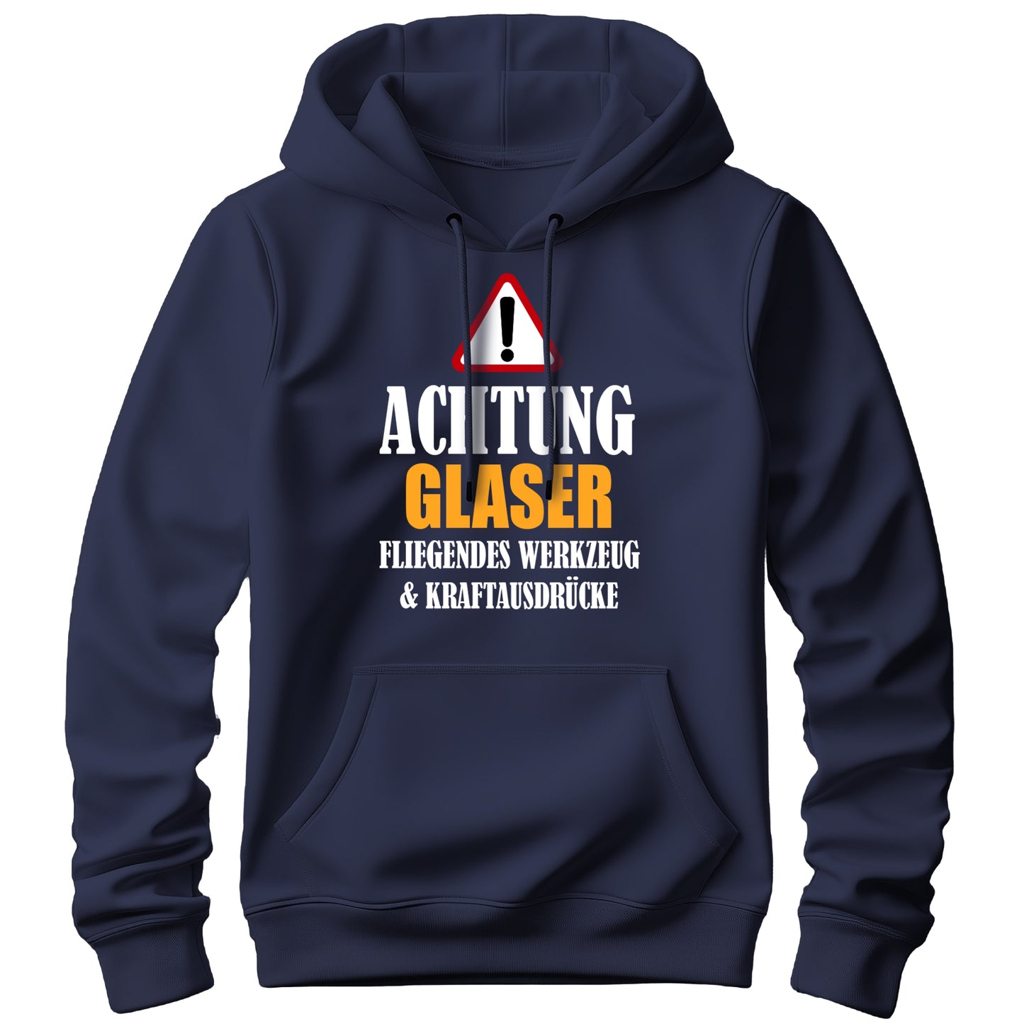 Achtung Glaser - Kraftausdrücke - Hoodie Navy - FULiMA®