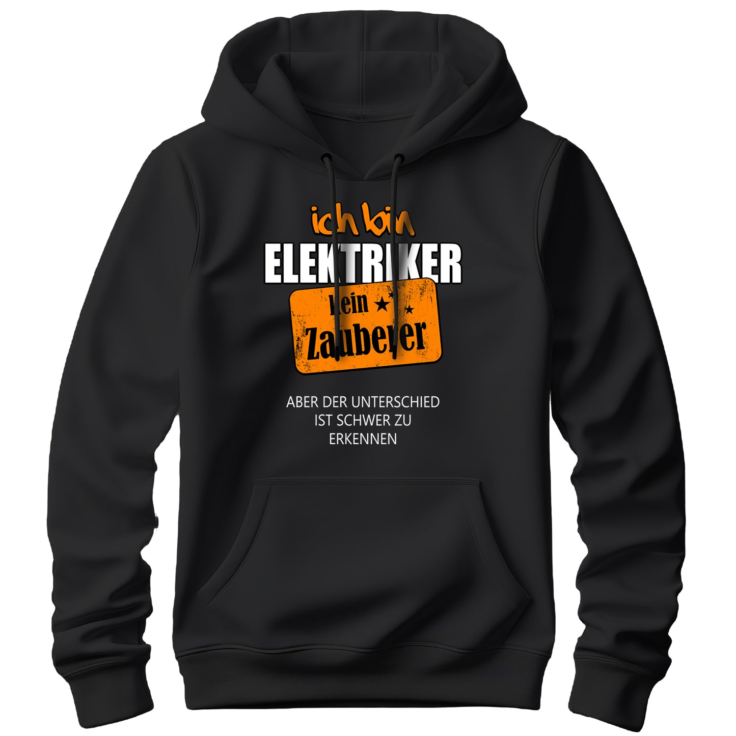 Ich bin Elektriker kein Zauberer - Hoodie Schwarz - FULiMA®