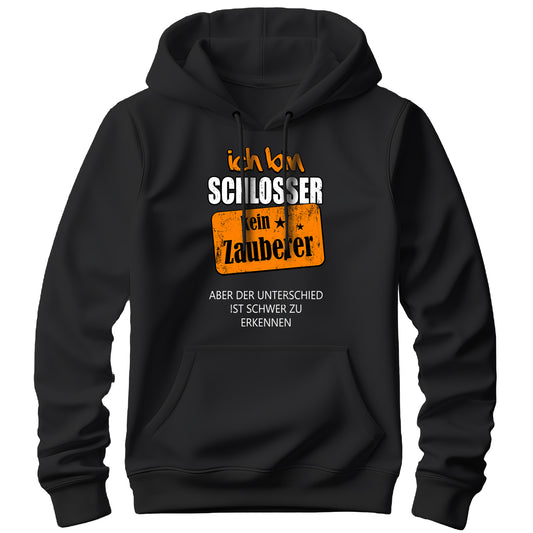 Ich bin Schlosser kein Zauberer - Hoodie Schwarz - FULiMA®