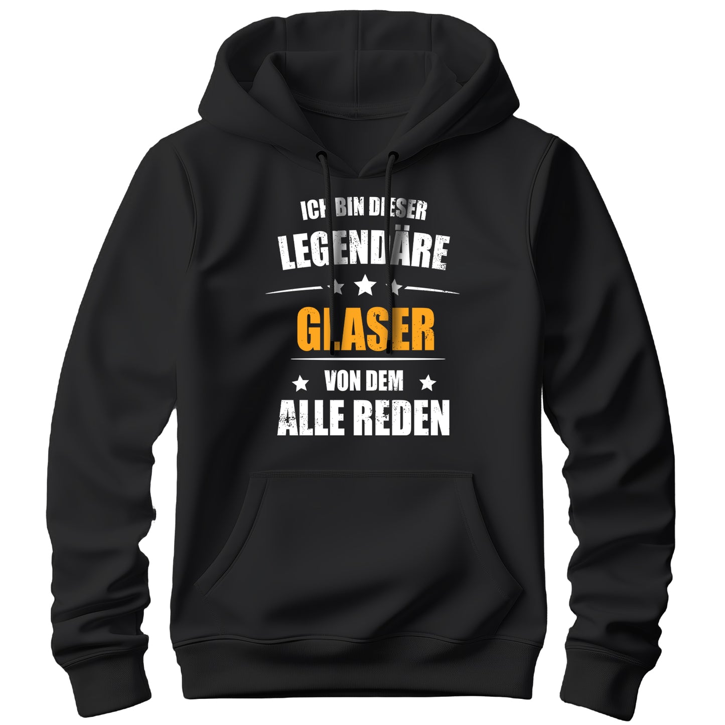 Ich bin dieser Legendäre Glaser von dem alle reden - Hoodie Schwarz - FULiMA®