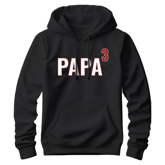 Papa Hoodie - mit Anzahl der Kinder - Papa Geschenk Schwarz - FULiMA®