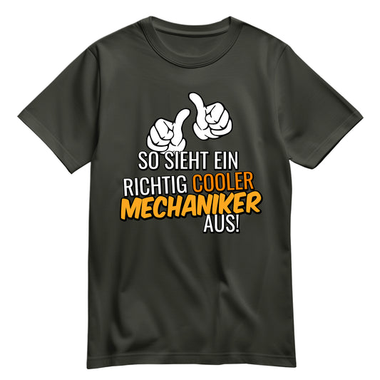 So sieht ein richtig cooler Mechaniker aus - Shirt Khaki - FULiMA®