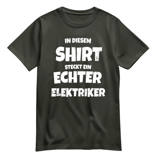 In diesem Shirt steckt ein echter Elektriker - Shirt Khaki - FULiMA®