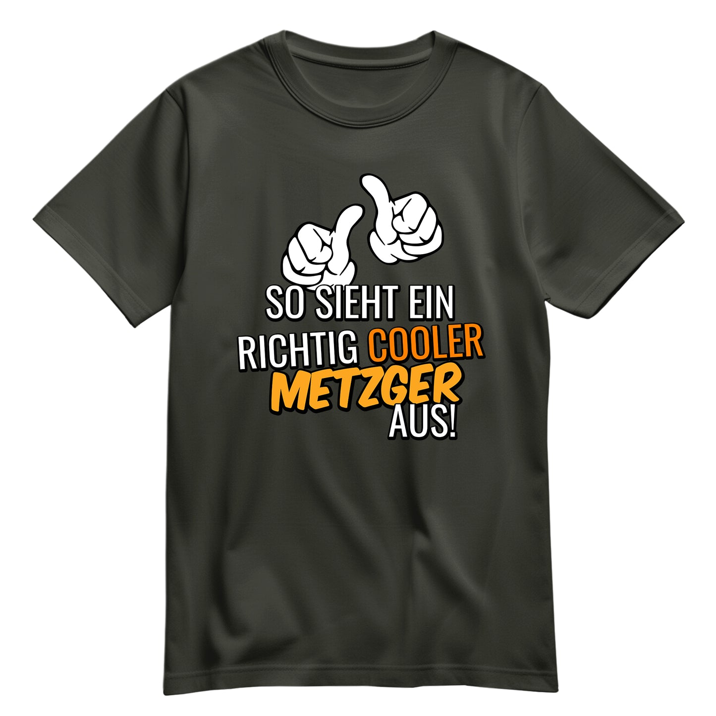 So sieht ein richtig cooler Metzger aus - Shirt Khaki - FULiMA®