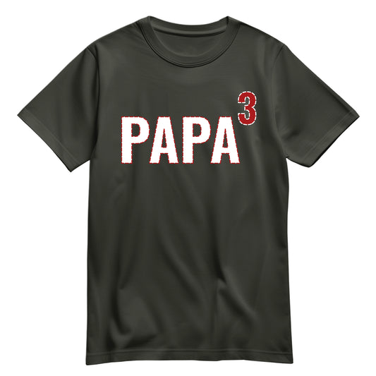 Papa Shirt - mit Anzahl der Kinder - Papa Geschenk Khaki - FULiMA®