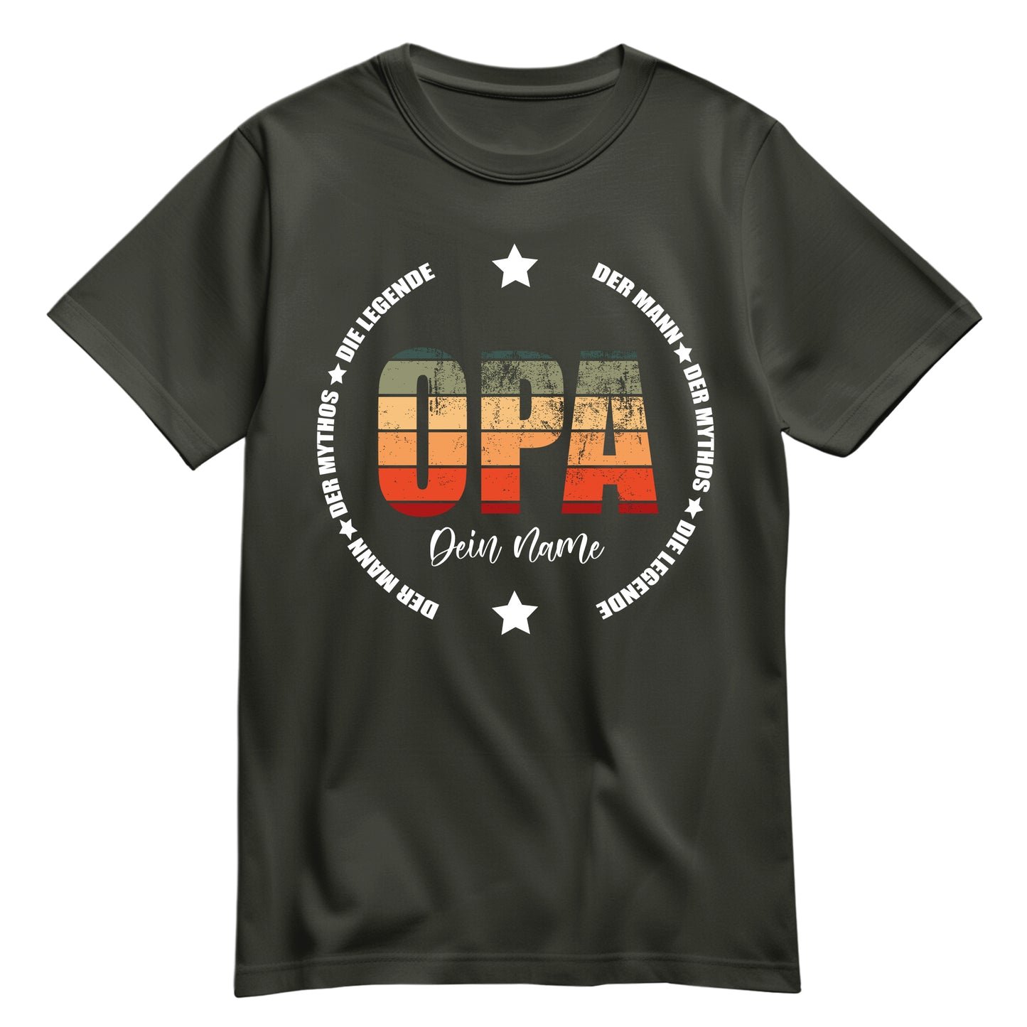 Opa Shirt - Der Mann Der Mythos Die Legende - mit Namen Khaki - FULiMA®