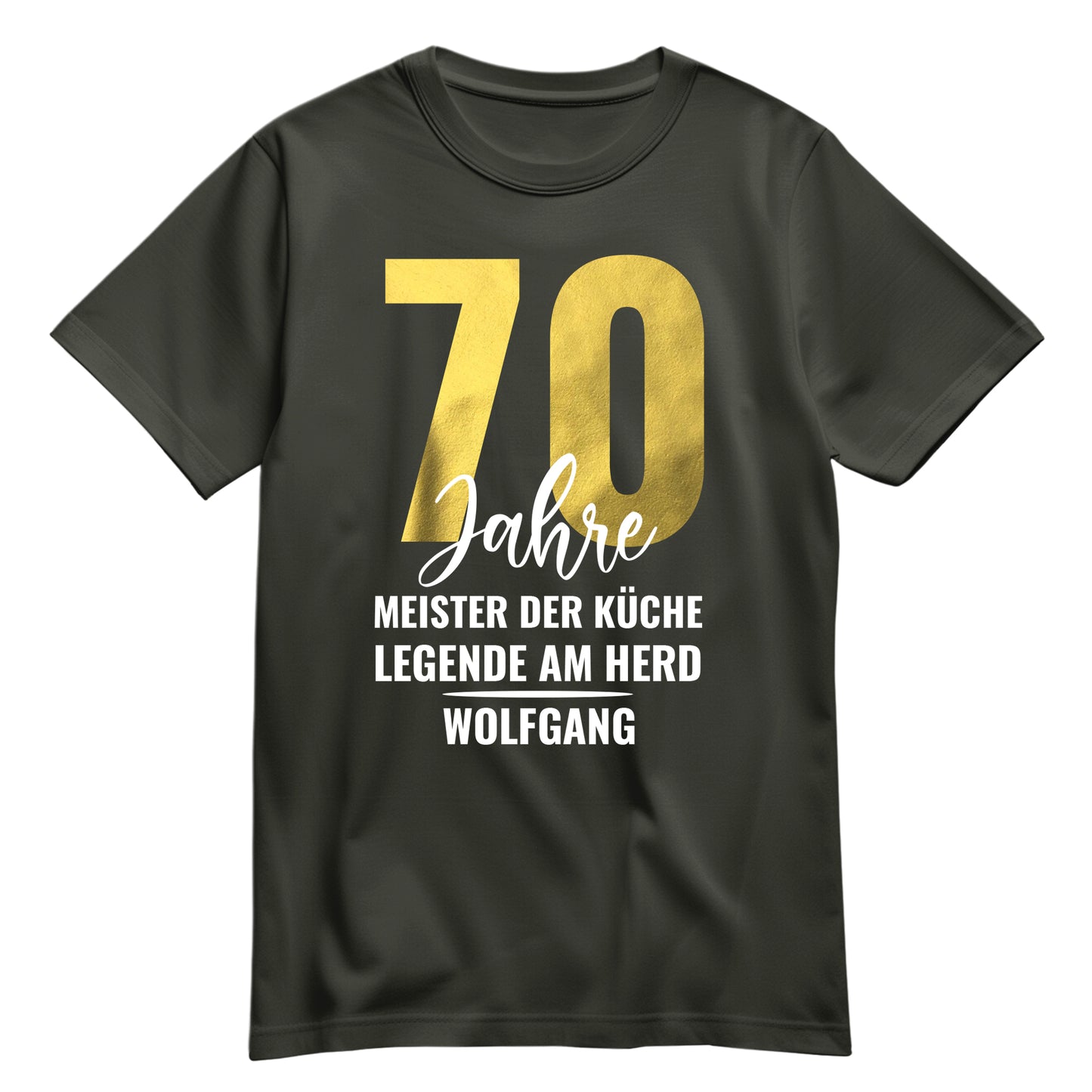 70 Jahre Meister der Küche Legende am Herd - Geburtstag Shirt Khaki - FULiMA®