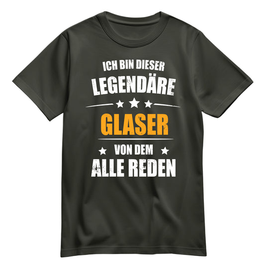 Ich bin dieser Legendäre Glaser von dem alle reden - Shirt Khaki - FULiMA®