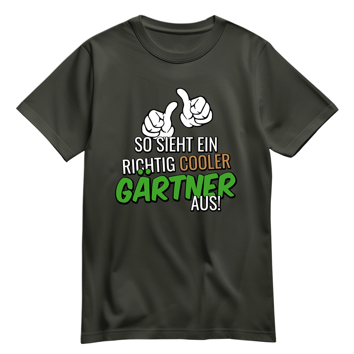 So sieht ein richtig cooler Gärtner aus - Shirt Khaki - FULiMA®