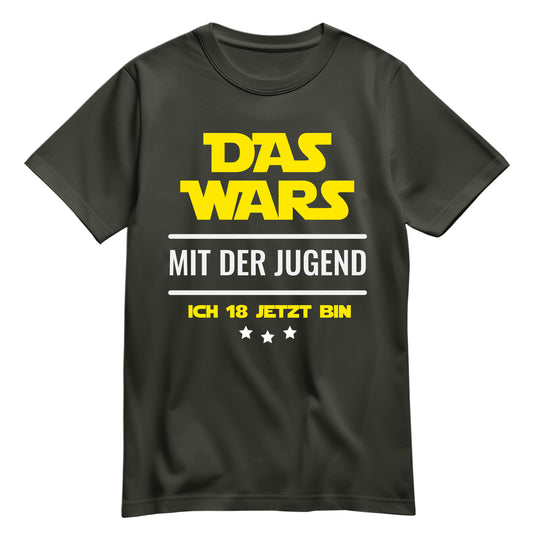 Das wars mit der Jugend ich 18 jetzt bin Geburtstag Shirt Khaki - FULiMA®