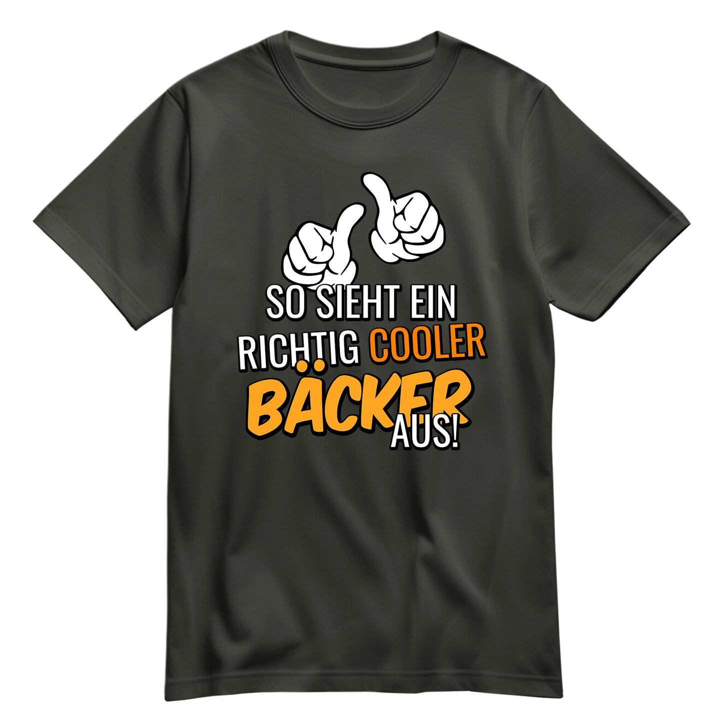 So sieht ein richtig cooler Bäcker aus - Shirt Khaki - FULiMA®