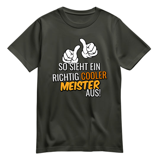 So sieht ein richtig cooler Meister aus - Shirt Khaki - FULiMA®