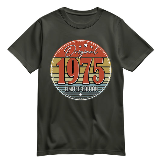 Geburtstagsshirt - Original Limited Edition 1975 – Vintage Khaki - FULiMA®