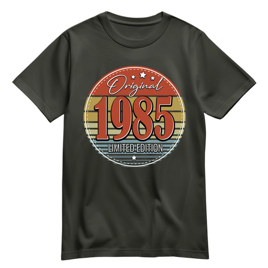 Geburtstagsshirt - Original Limited Edition 1985 – Vintage Khaki - FULiMA®