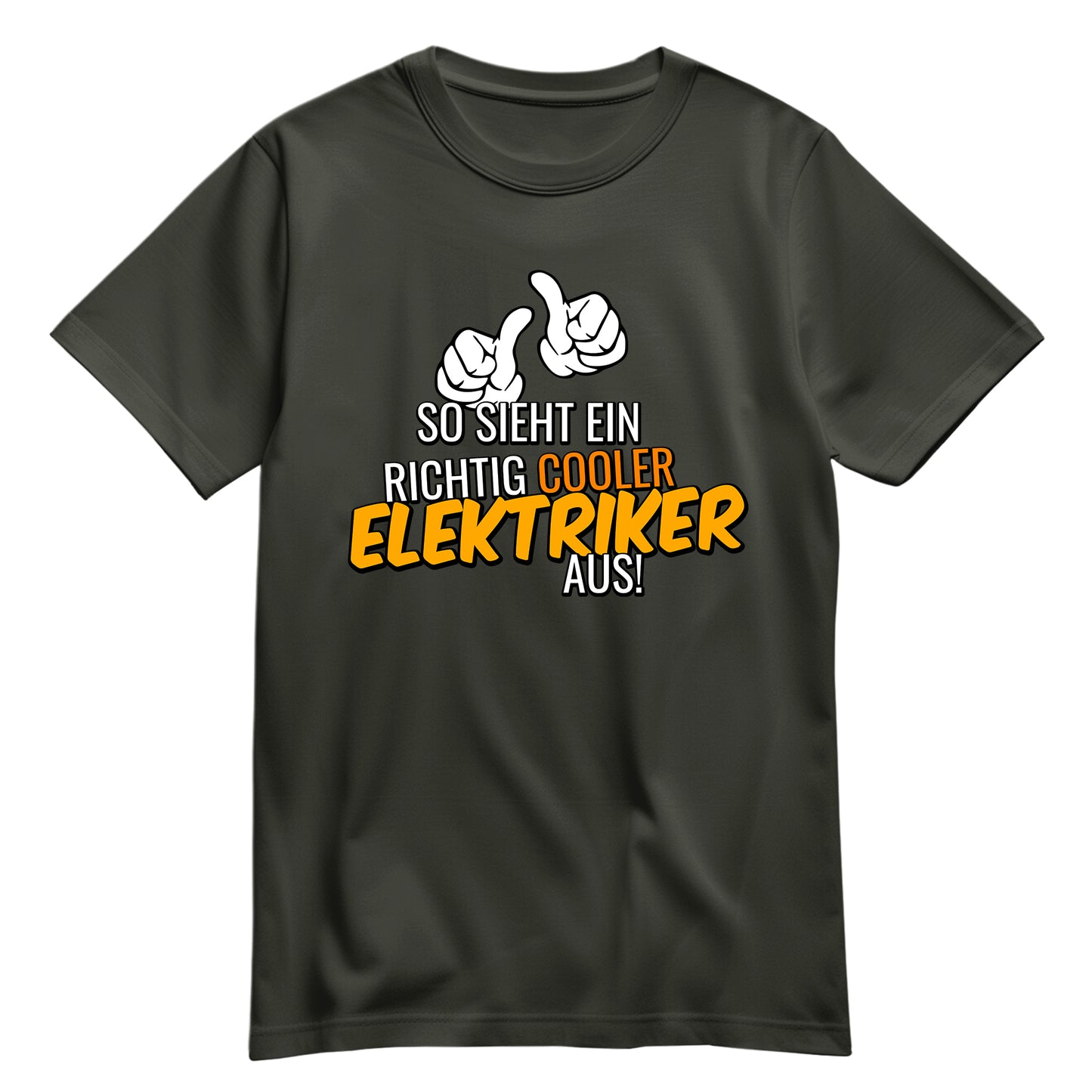So sieht ein richtig cooler Elektriker aus - Shirt Khaki - FULiMA®