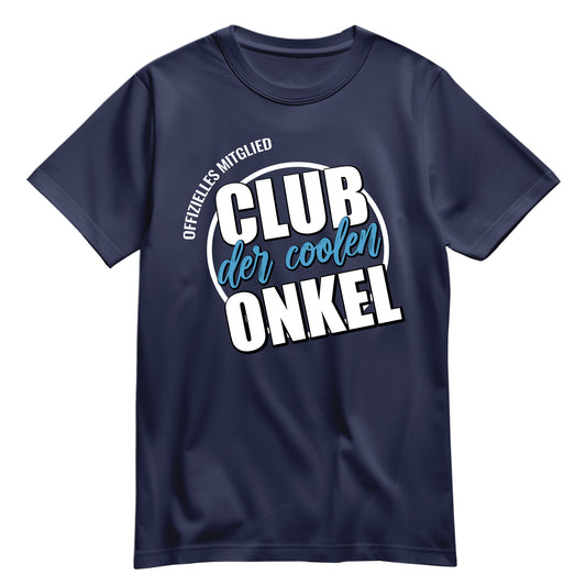 Onkel Shirt - Offizielles Mitglied Club der coolen Onkel - Geschenk Navy - FULiMA®
