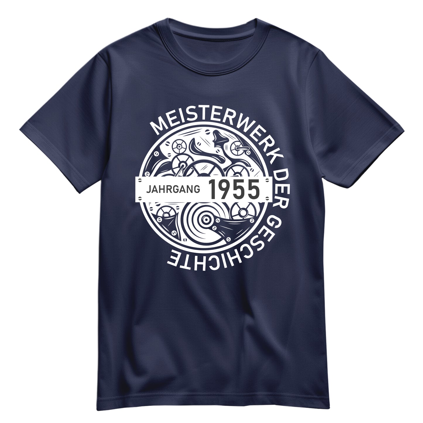 Jahrgang 1955 Meisterwerk der Geschichte - Geburtstag Shirt Navy - FULiMA®