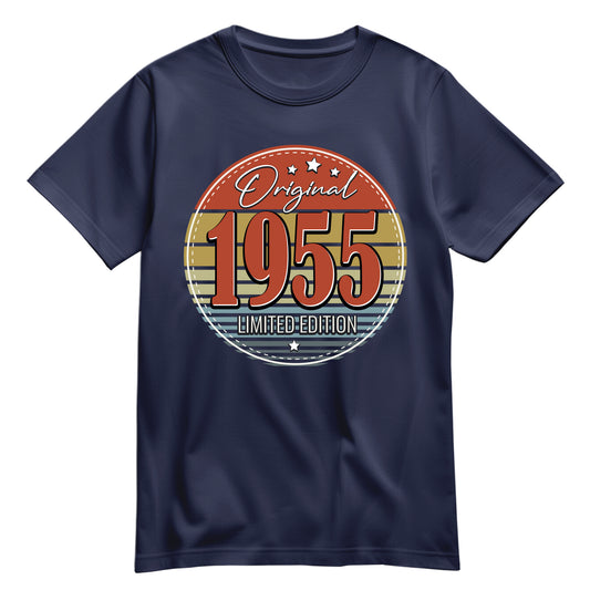 Geburtstagsshirt - Original Limited Edition 1955 – Vintage Navy - FULiMA®