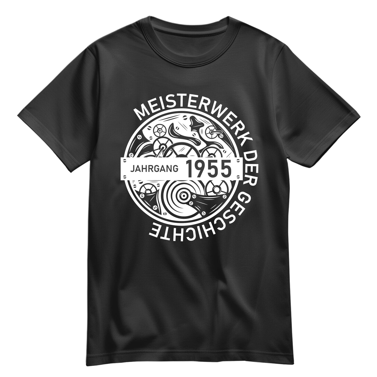 Jahrgang 1955 Meisterwerk der Geschichte - Geburtstag Shirt Schwarz - FULiMA®
