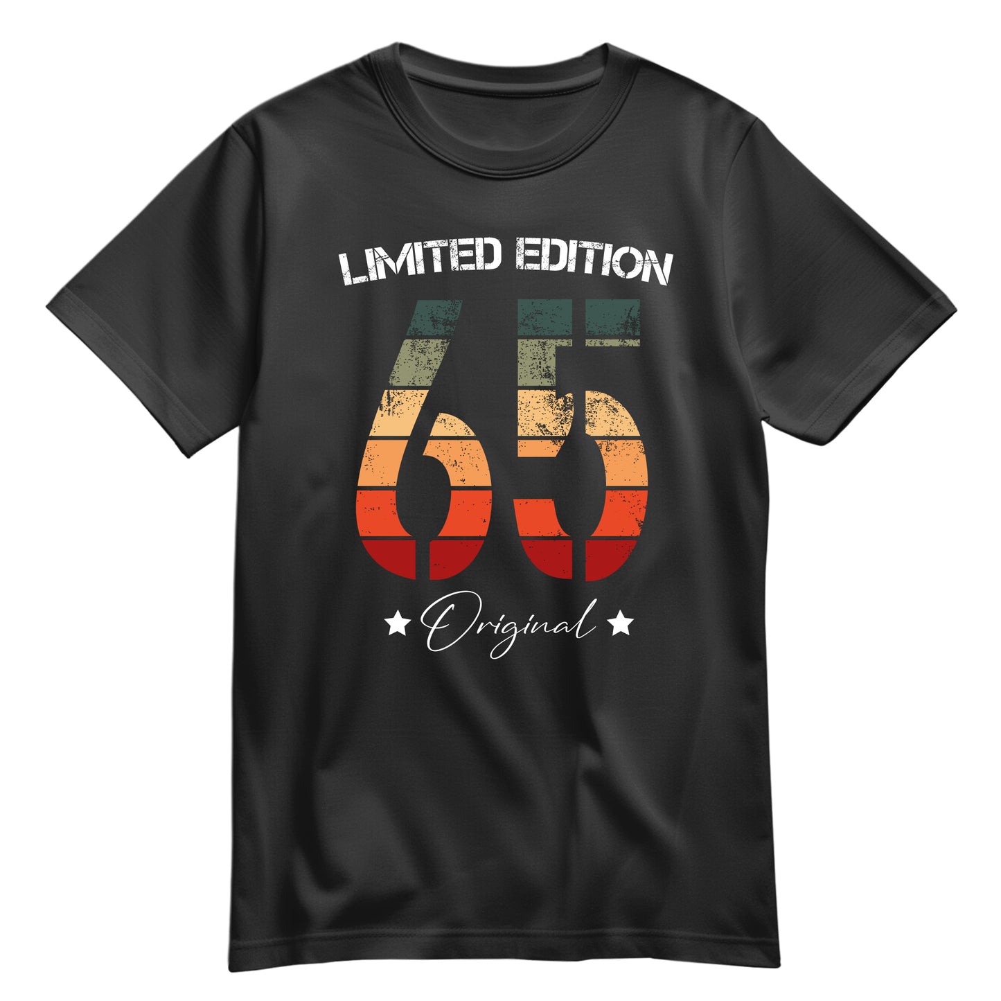 Limited Edition Original Grunge Vintage 65 - Geburtstagsshirt Schwarz - FULiMA®