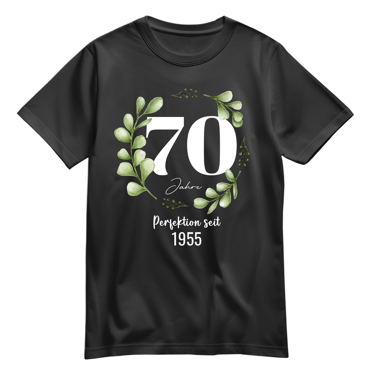 70 Jahre Perfektion seit 1955 - Geburtstag Shirt Schwarz - FULiMA®