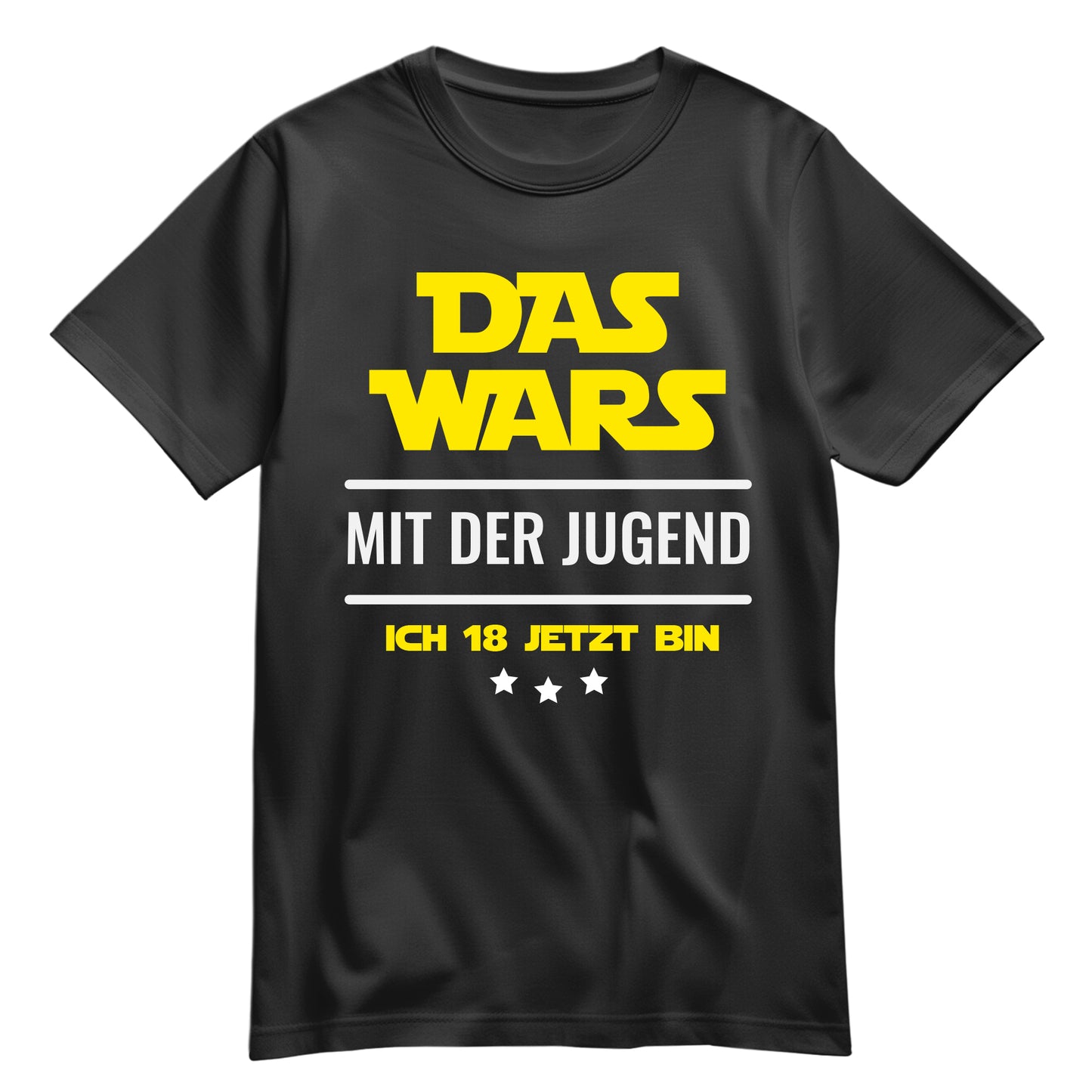 Das wars mit der Jugend ich 18 jetzt bin Geburtstag Shirt Schwarz - FULiMA®