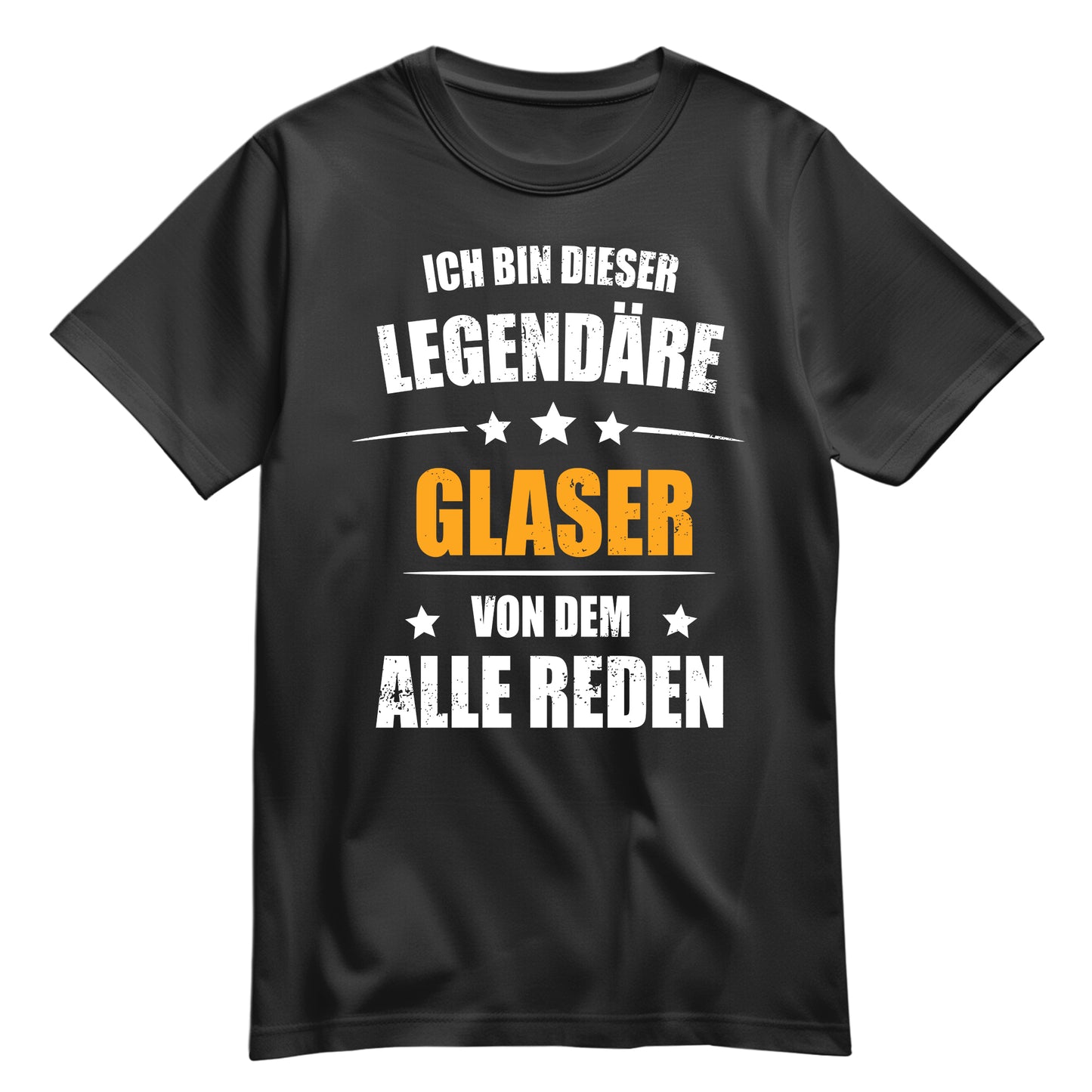 Ich bin dieser Legendäre Glaser von dem alle reden - Shirt Schwarz - FULiMA®
