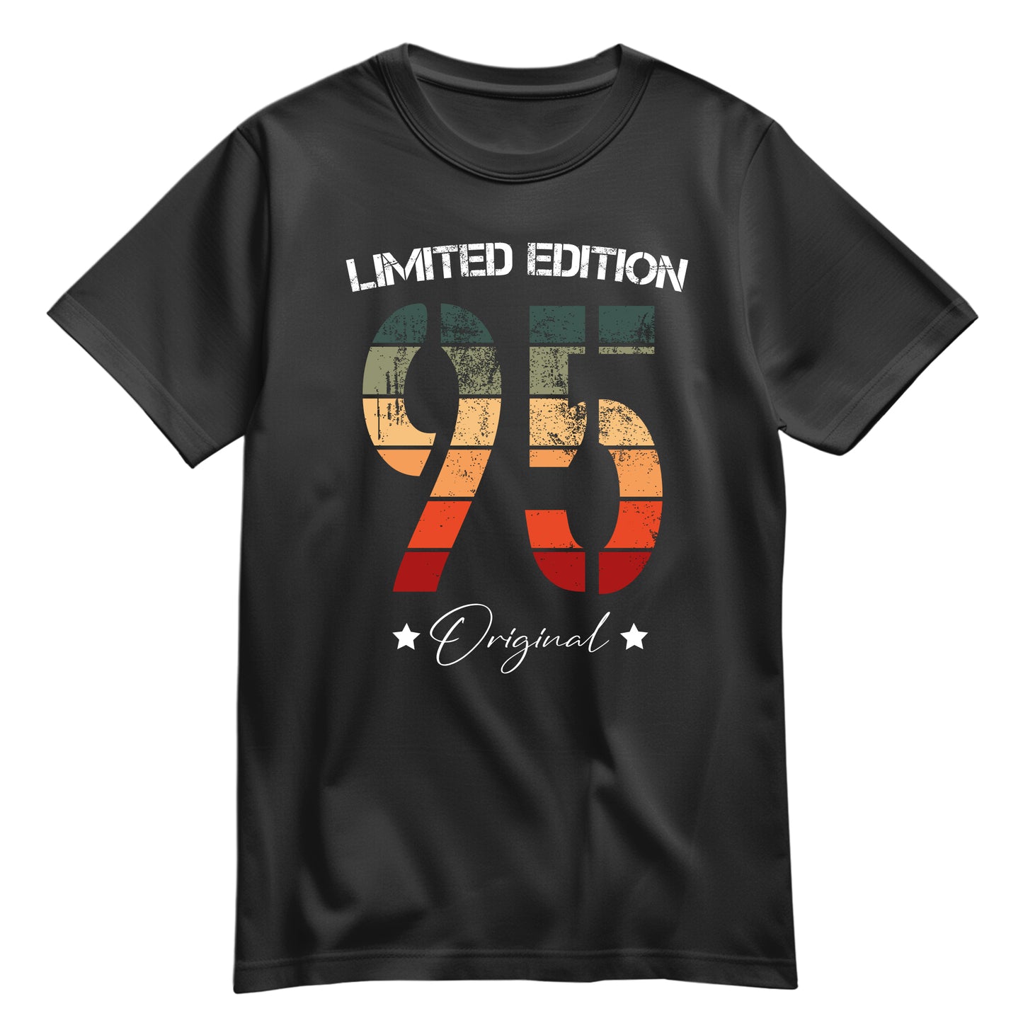 Limited Edition Original Grunge Vintage 95 - Geburtstagsshirt Schwarz - FULiMA®