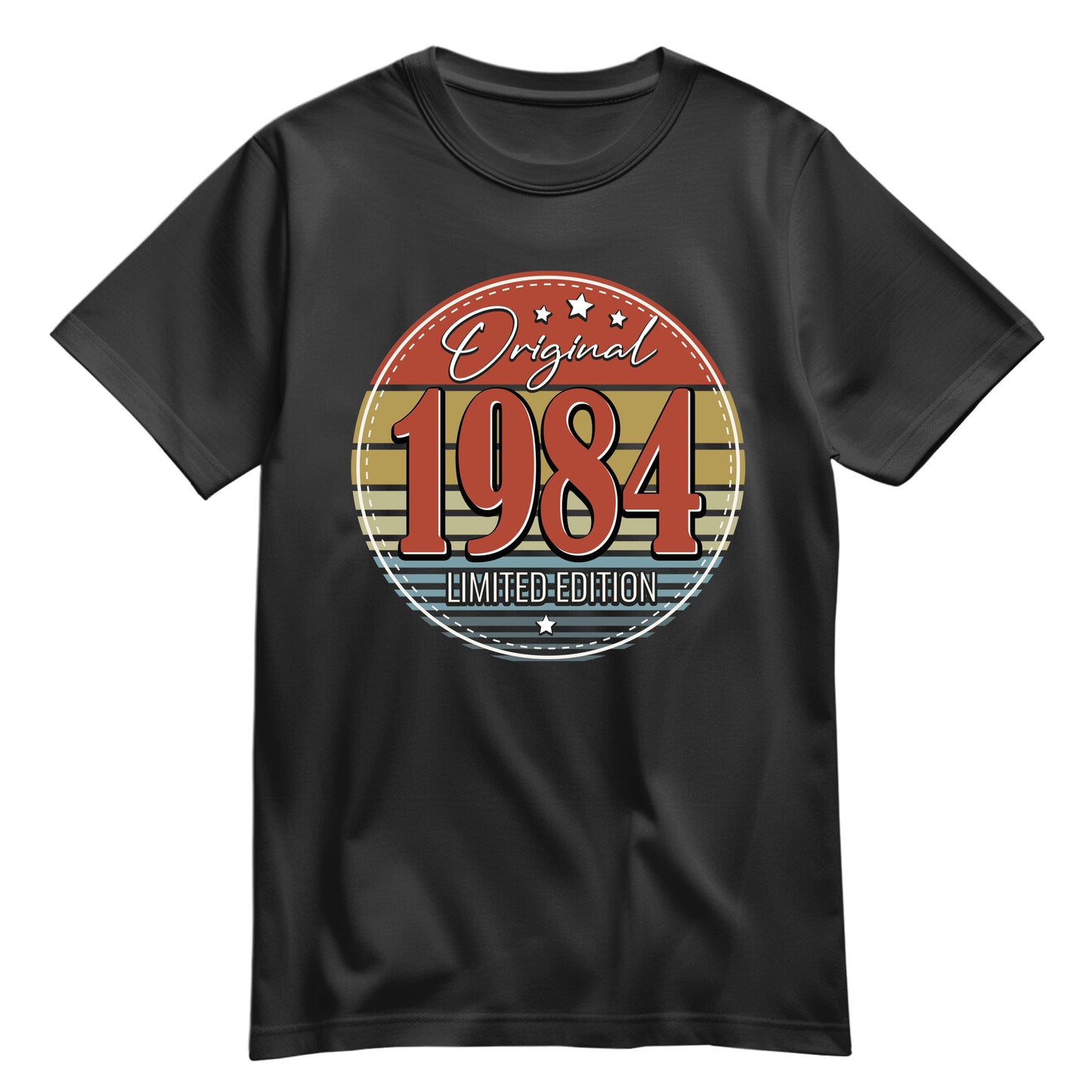 Geburtstagshirt - Original Limited Edition 1984 – Vintage Schwarz - FULiMA®