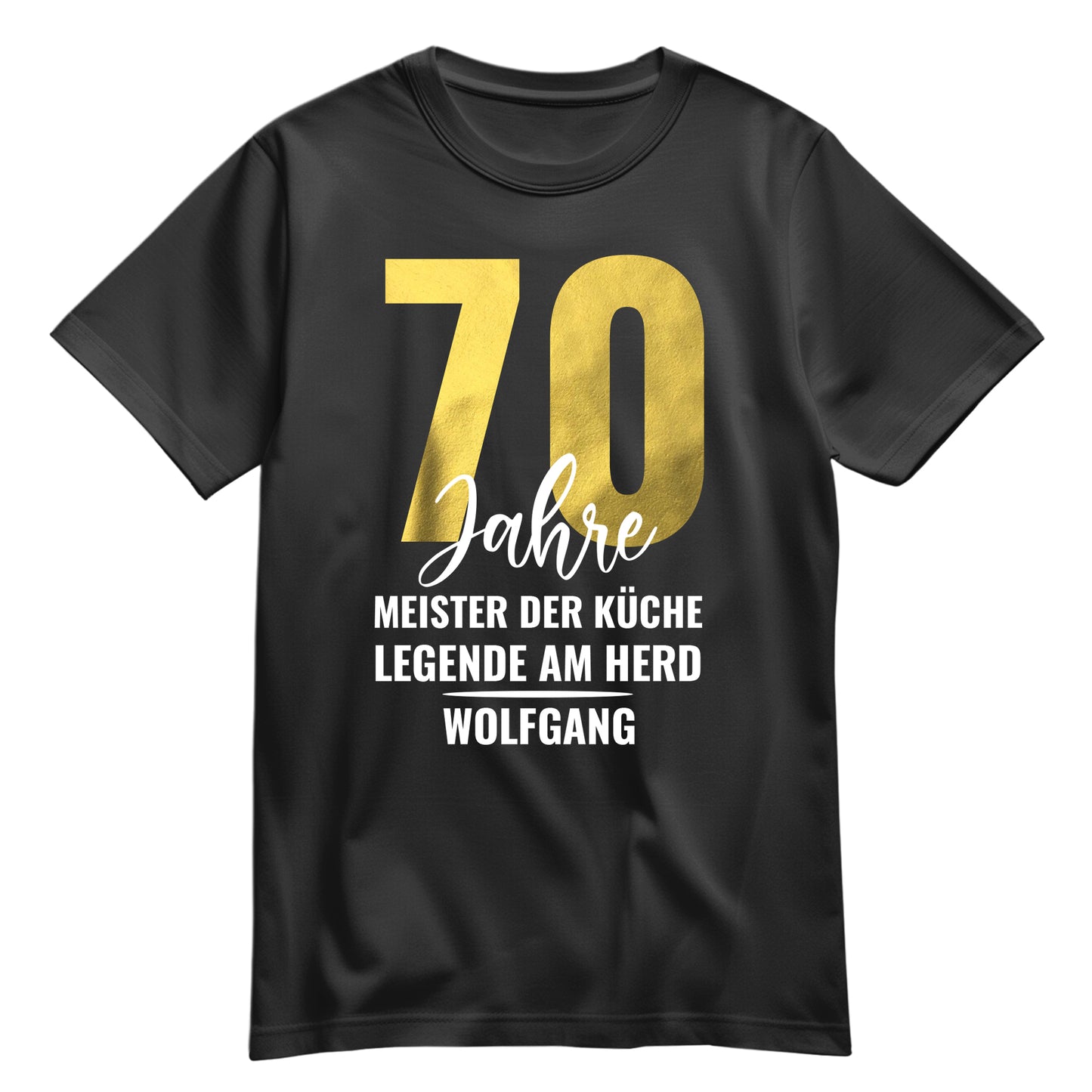 70 Jahre Meister der Küche Legende am Herd - Geburtstag Shirt Schwarz - FULiMA®