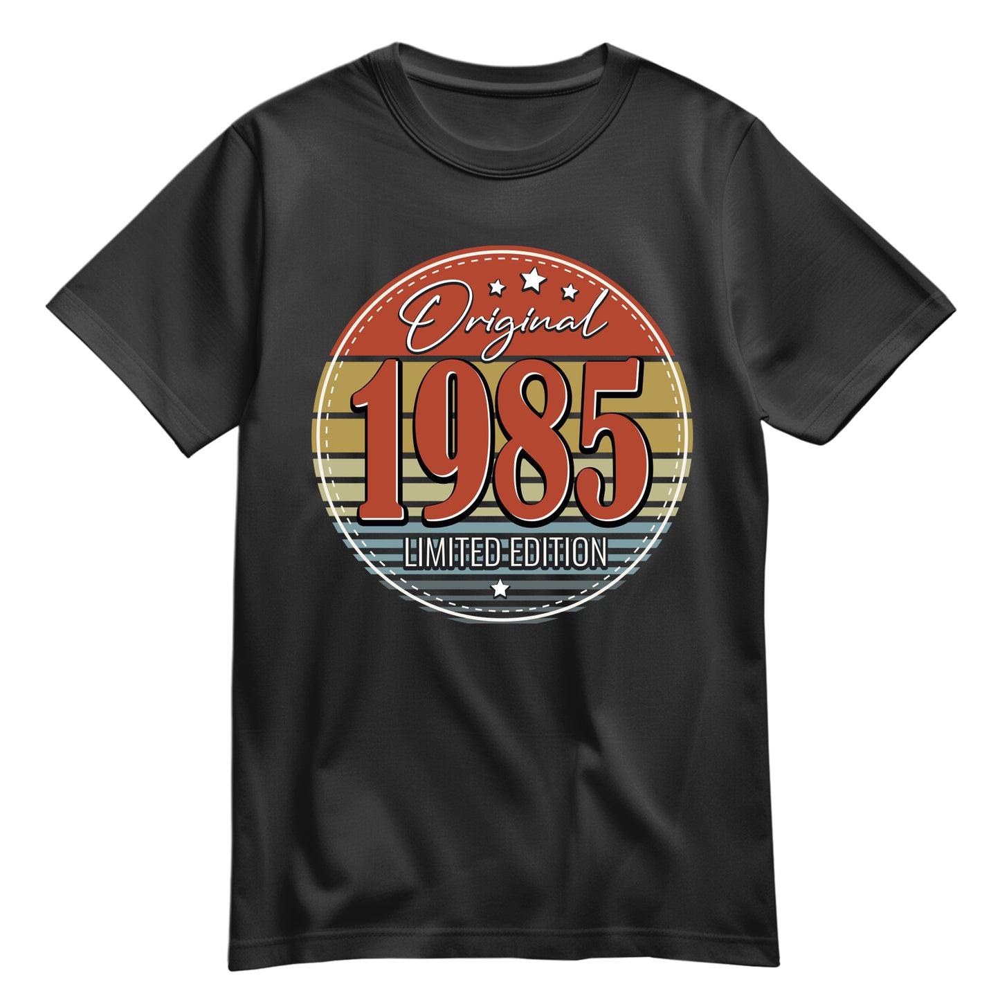 Geburtstagsshirt - Original Limited Edition 1985 – Vintage Schwarz - FULiMA®