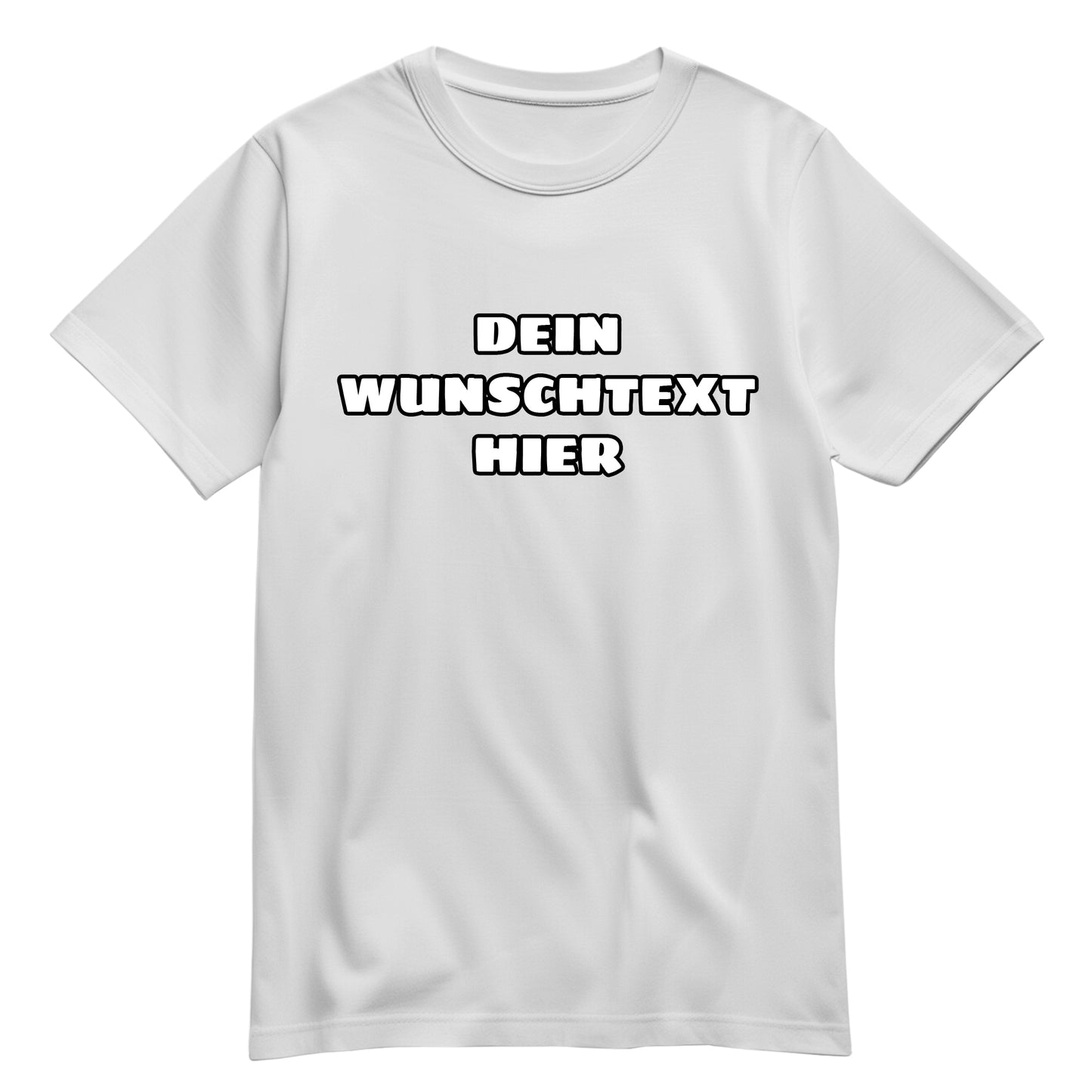 Personalisiertes T-Shirt mit Wunschtext – Wähle Schriftart & Farbe! Weiß - FULiMA®