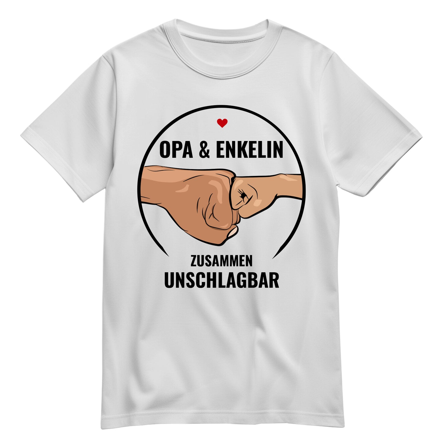 Opa Shirt - Opa und Enkelin Zusammen Unschlagbar - Geschenkidee Weiß - FULiMA®