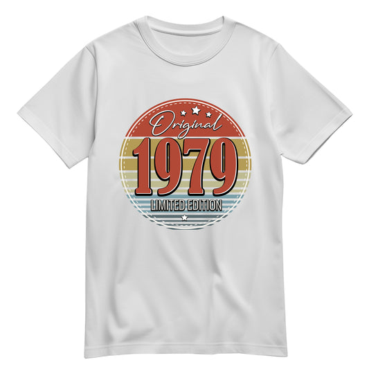 Geburtstagshirt - Original Limited Edition 1979 – Vintage Weiß - FULiMA®