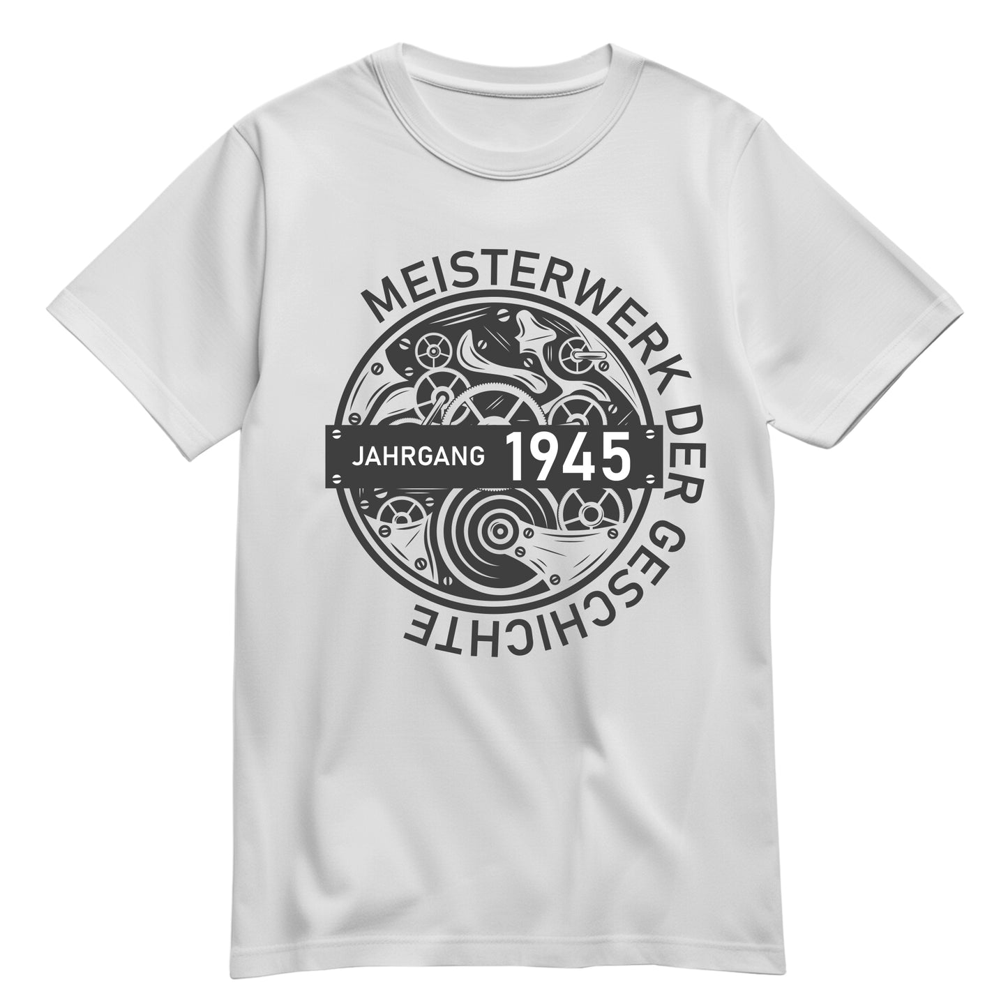 Jahrgang 1945 Meisterwerk der Geschichte - Geburtstag Shirt Weiß - FULiMA®