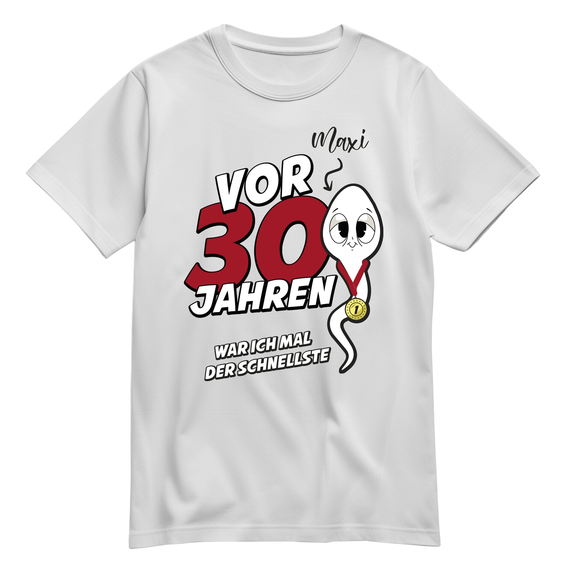 Geburtstag Shirt - Vor 30 Jahren war ich mal der schnellste - mit Namen Weiß - FULiMA®