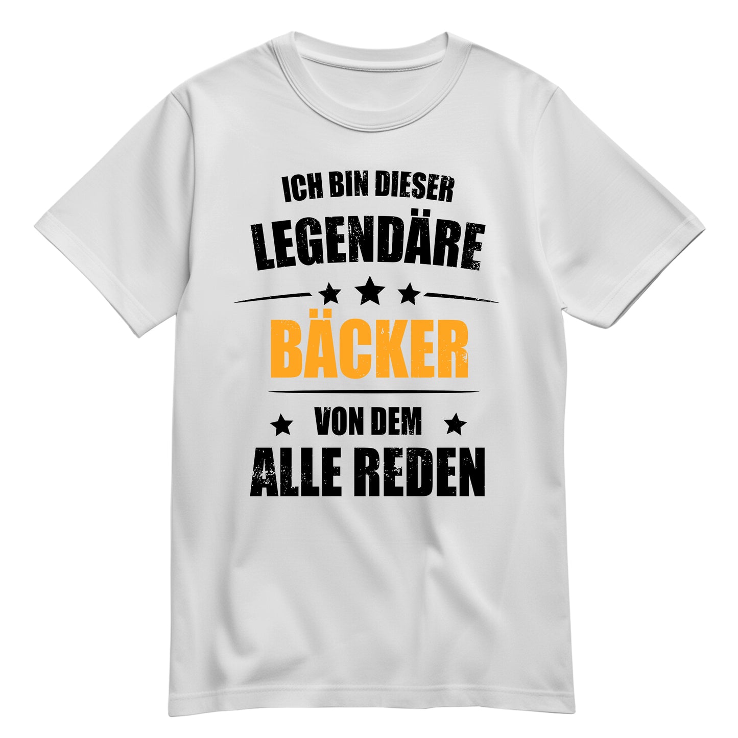 Ich bin dieser Legendäre Bäcker von dem alle reden - Shirt Weiß - FULiMA®