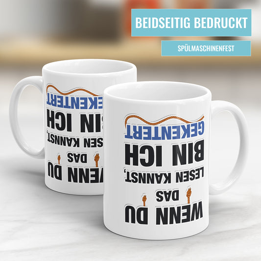 Wenn du das lesen kannst bin ich gekentert Segler Tasse - Fulima