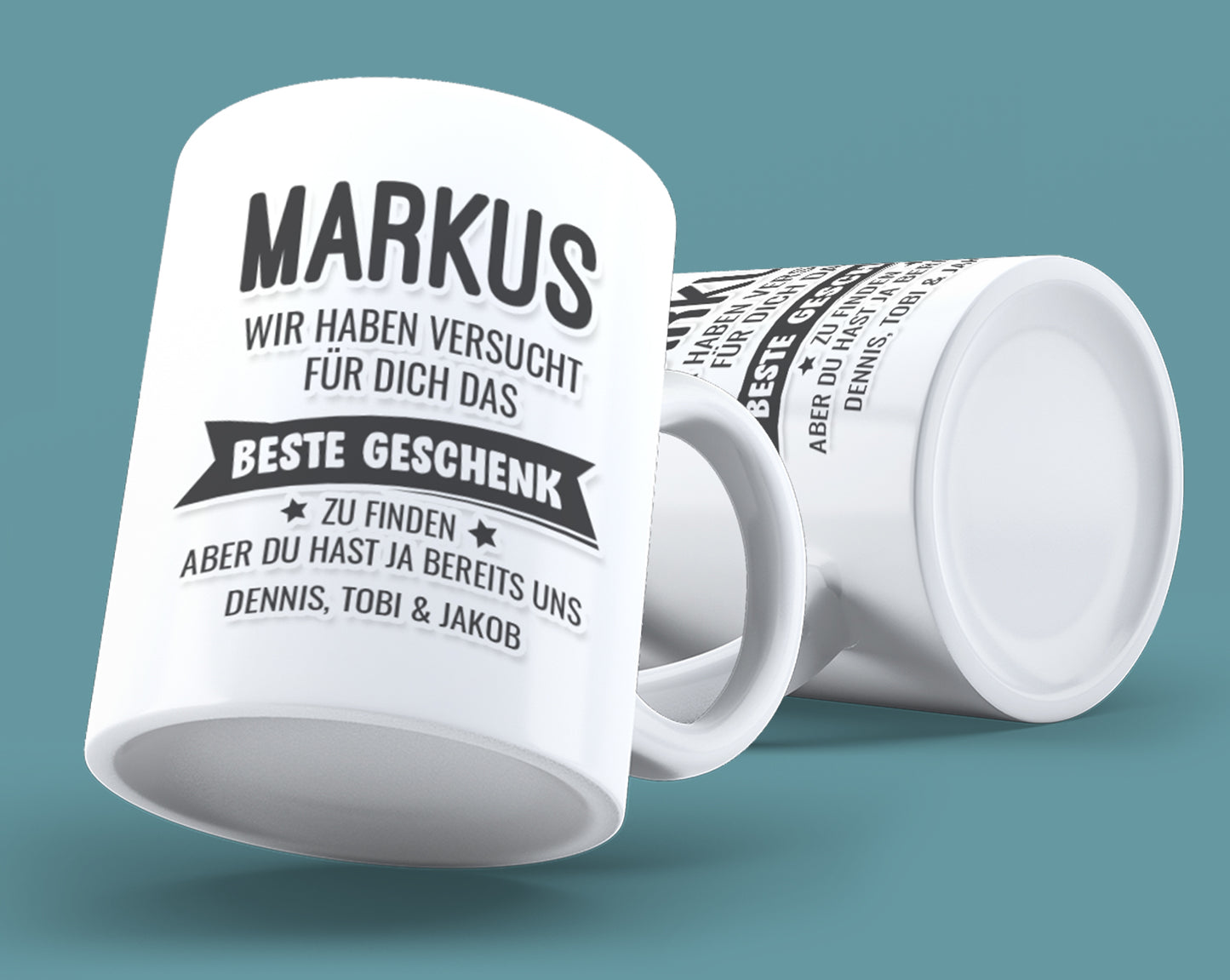 Personalisiert - Wir haben versucht das beste Geschenk für dich zu finden - Tasse mit Namen - Fulima