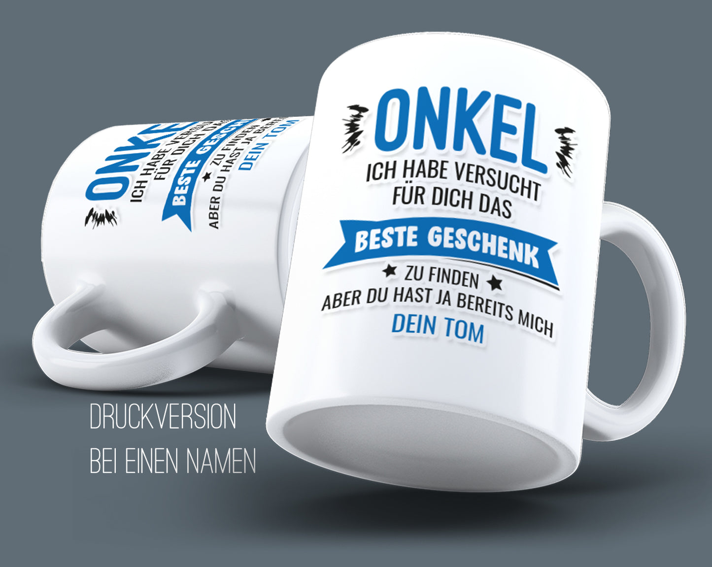 Onkel Tasse - Wir haben versucht das beste Geschenk zu finden - Personalisiert mit Namen - Fulima