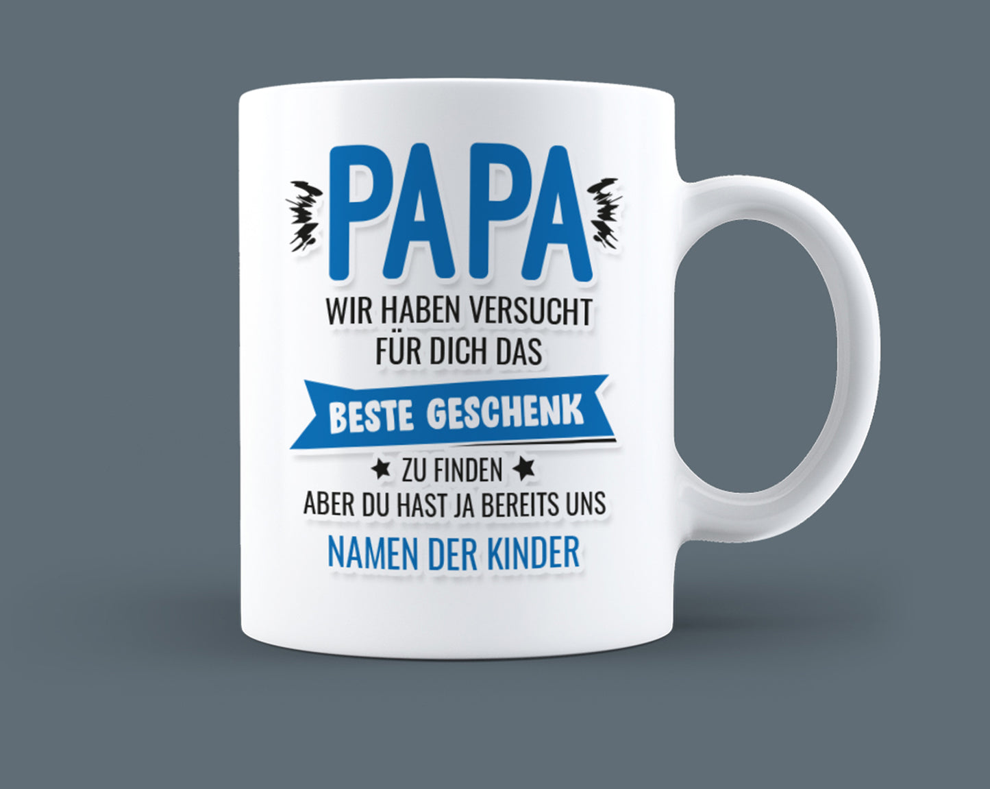Personalisierte Papa Tasse versucht beste Geschenk - Fulima