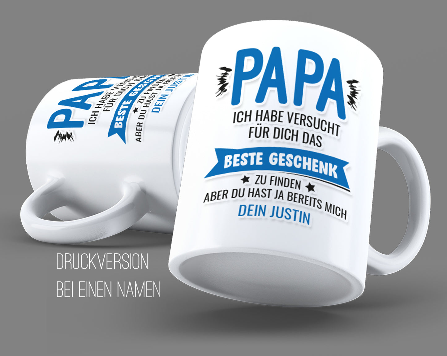 Personalisierte Papa Tasse versucht beste Geschenk - Fulima